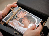 Black Wooden Photo Box – Elegant Personalized Gift for Wedding Photographers