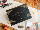 Black Wooden Photo Box – Elegant Personalized Gift for Wedding Photographers