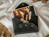 Customized Leather Envelope for Photos, Premium Leather Photo Album Alternative