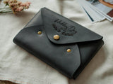 Customized Leather Envelope for Photos, Premium Leather Photo Album Alternative