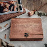 Personalized Wooden Photo Box - Perfect Wedding Gift for Friends