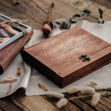 Personalized Wooden Photo Box - Perfect Wedding Gift for Friends