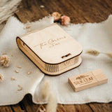 Personalisierte USB-Box aus Holz mit optionalem 3.0-Flash-Laufwerk