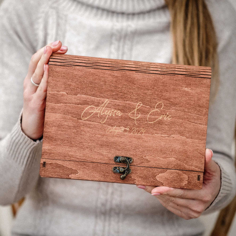 Wooden Photo Box with USB Slot – Personalized Gift for Any Occasion