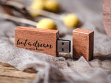 Teak Wooden USB Flash Drive - Personalized Gift for Photographers