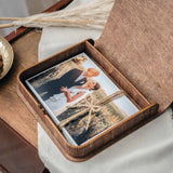 Vintage Style Personalized Wooden Photo Box for Wedding Photos - NZHANDICRAFT