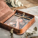 Wooden Gift Photo Storage Box with Custom Engraving – Perfect for Special Occasions - NZHANDICRAFT