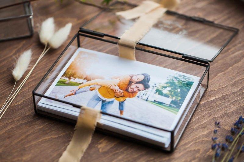 Glass Photo Box ( 4x6 and 5x7 prints) : Photo Packaging for